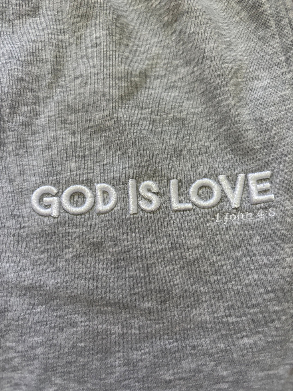 God Is Love Sweatpants (Grey)