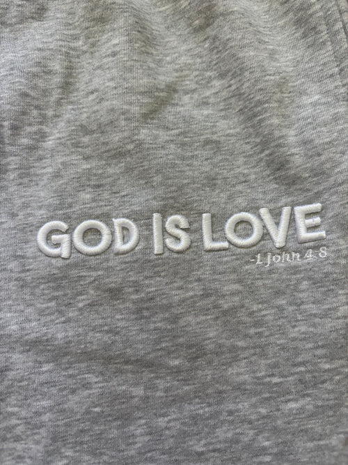 God Is Love Sweatpants (Grey)