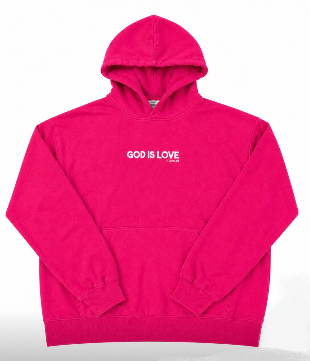 God Is Love Hoodie (Pink)
