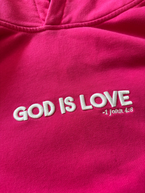 God Is Love Hoodie (Pink)