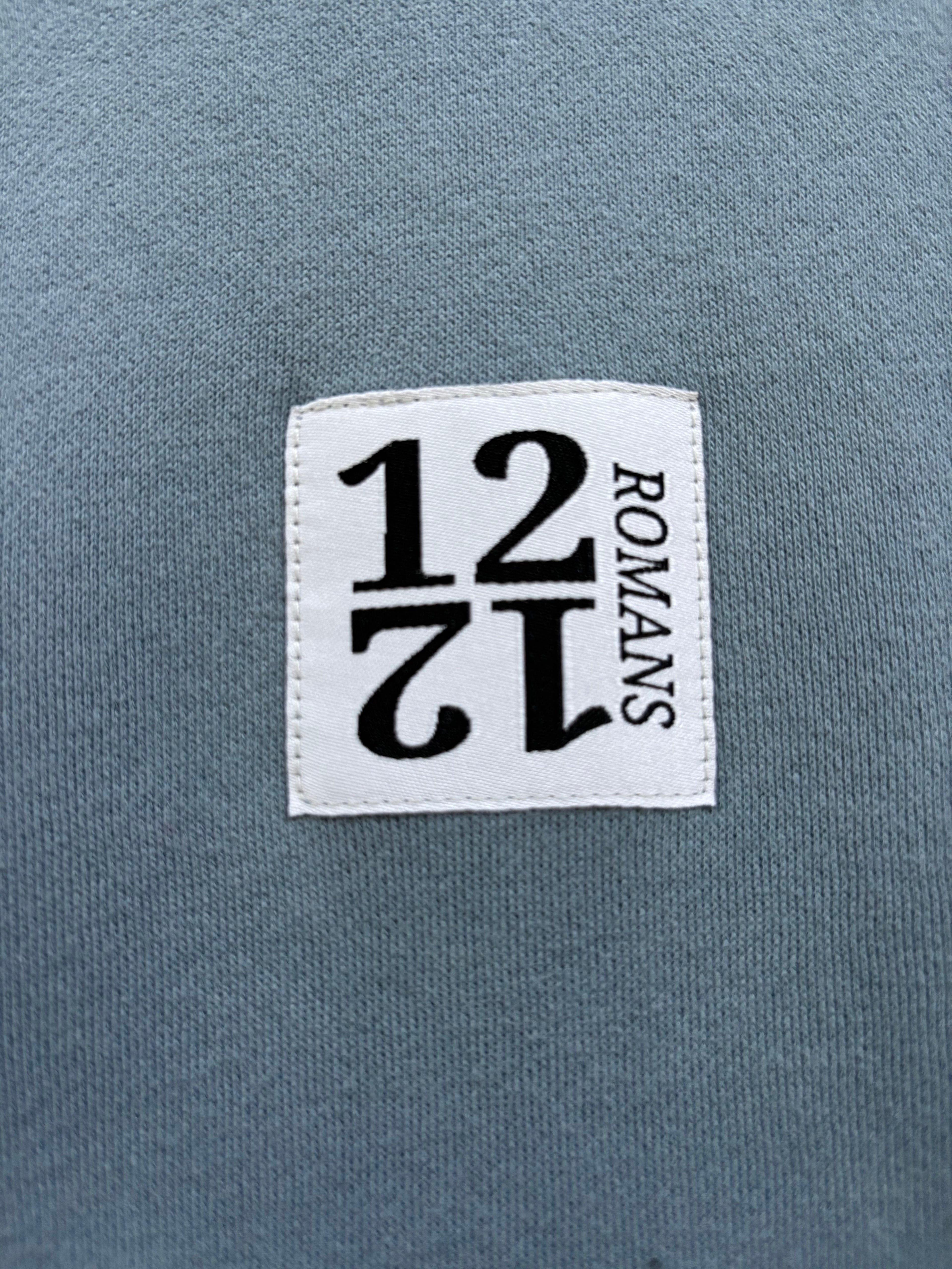 Romans 12:12 Hoodie (Blue)