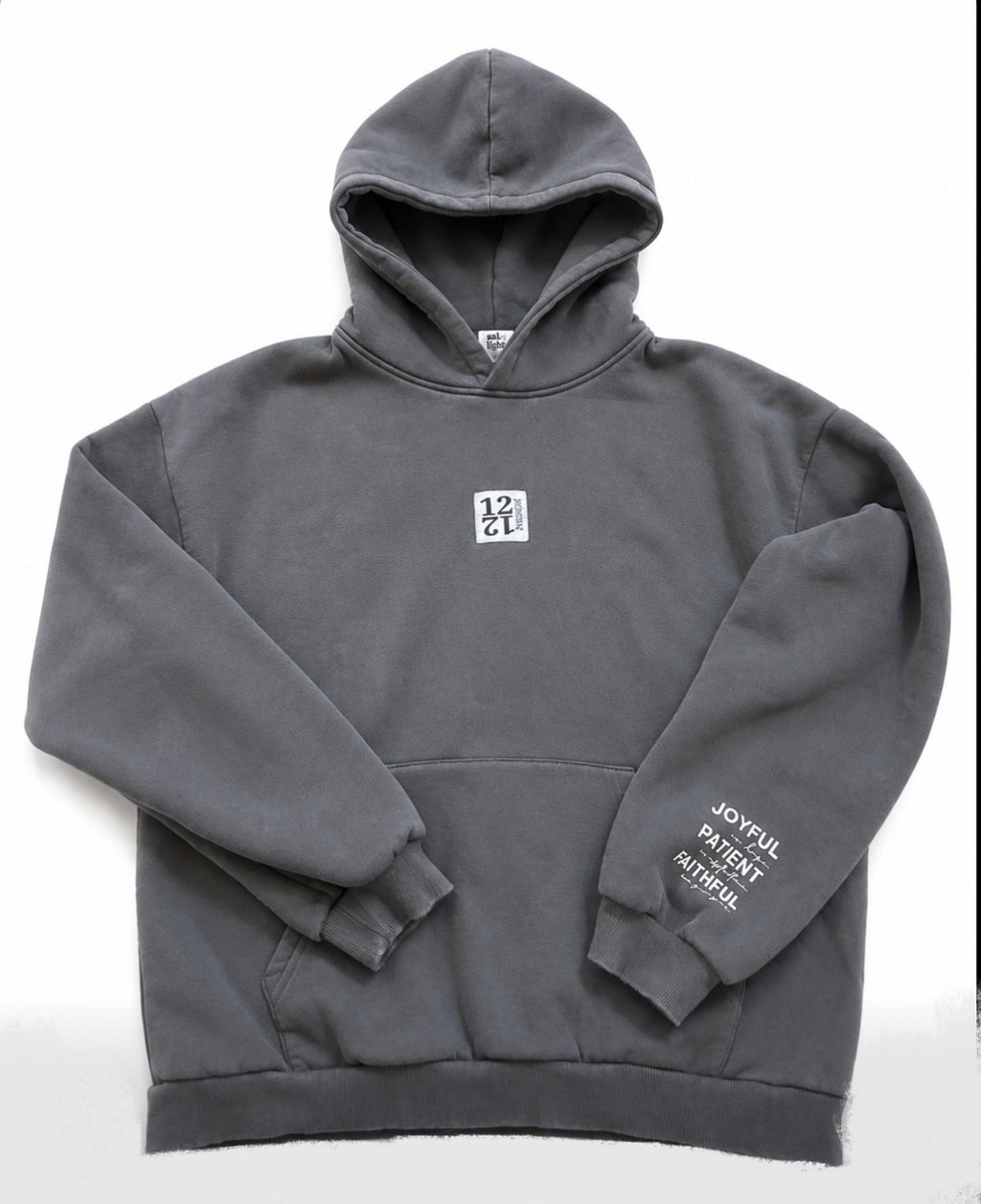 Romans 12:12 Hoodie (Grey)