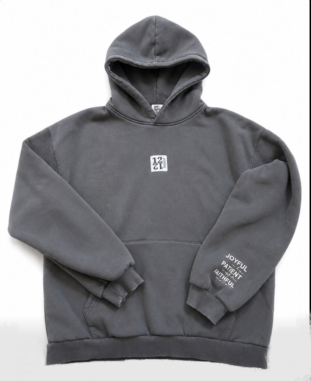 Romans 12:12 Hoodie (Grey)